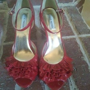 Red Steve Madden heels